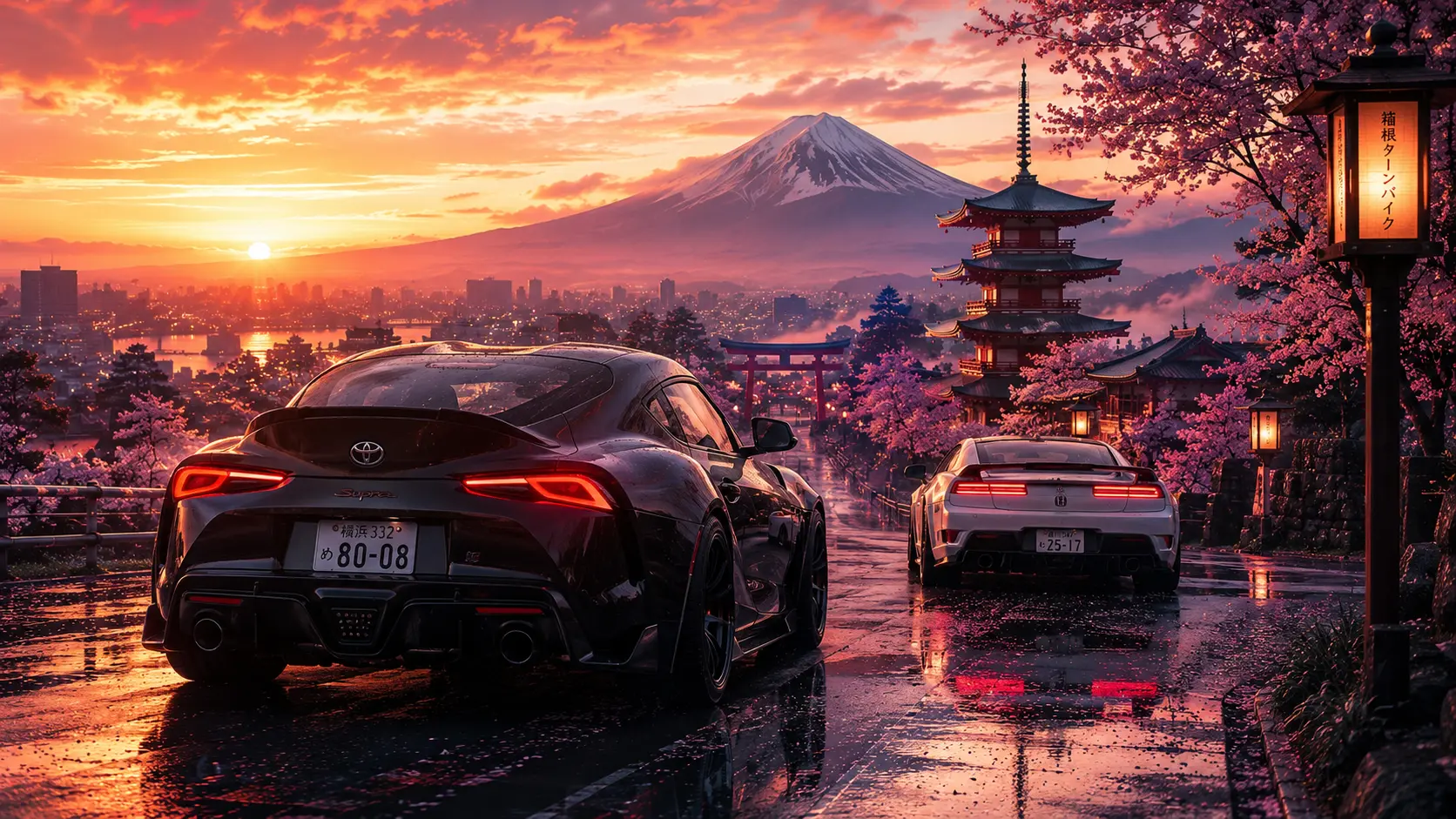 Urban racing wallpaper